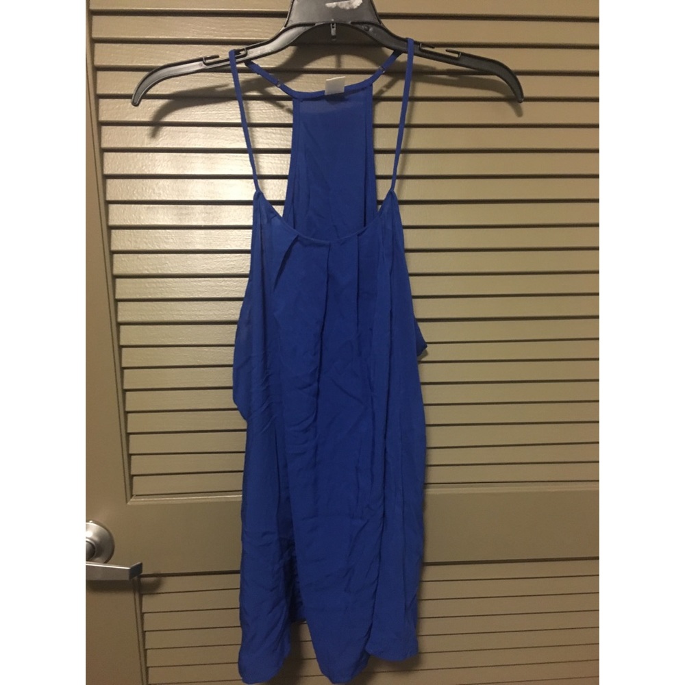 Pleated front tank top